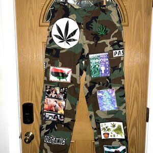 Authentic Military Camo Pants with 420 Design